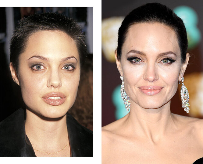 22-летняя и 43-летняя Анджелина Джоли