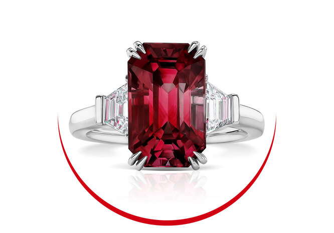 Кольцо Parure Atelier, белое золото, шпинель, бриллианты Кольцо Parure Atelier, белое золото, шпинель, бриллианты