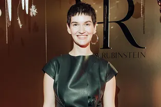 Мари Коберидзе на новогоднем ужине Helena Rubinstein