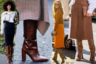 9 практичных идей от звезд стритстайла, с чем сочетать высокие сапоги