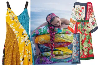 Не умеете повязывать платки каре? Просто купите платье с таким же принтом