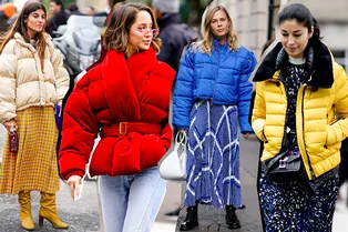 8 примеров, как выглядеть стильно и женственно в пуховике