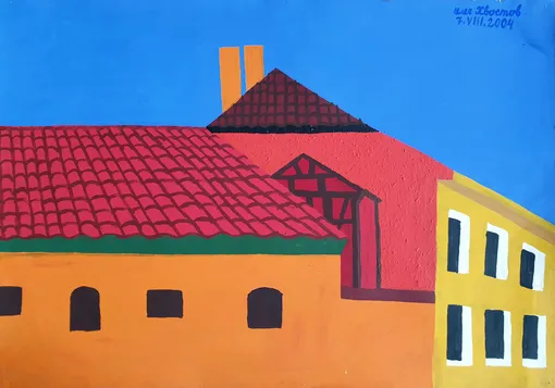 Олег Хвостов. Замок Инстербург. 2004 г. Олег Хвостов. Замок Инстербург. 2004 г.