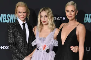 Николь Кидман, Марго Робби и Шарлиз Терон на кинопремьере в Калифорнии