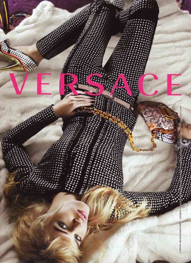 Джорджия Мэй Джаггер в рекламной кампании Versace