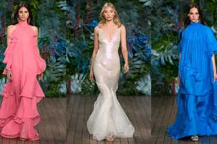 «Русалочьи» платья и костюмы из тончайшей замши: 17 лучших образов из коллекции Alberta Ferretti Cruise