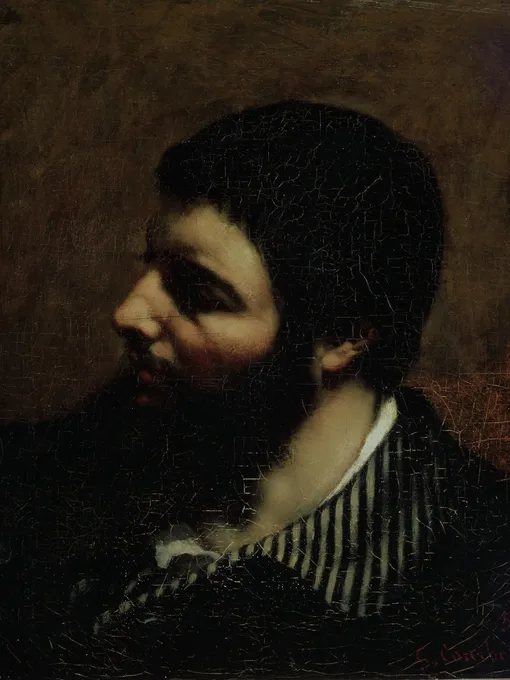 Гюстав Курбе. «Автопортрет с полосатым воротником», 1854 год Гюстав Курбе. «Автопортрет с полосатым воротником», 1854 год
