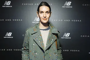 Мари Коберидзе, Михаил Куснирович и Петр Аксенов на вечеринке New Balance Мари Коберидзе, Михаил Куснирович и Петр Аксенов на вечеринке New Balance