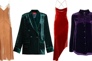 Бельевой стиль осенью: 10 бархатных комбинаций и пижам на замену шелковым