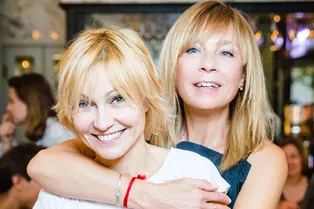 Оксана Лаврентьева и Ингеборга Дапкунайте на презентации завтраков от Алены Долецкой