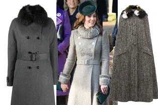 Если и зимовать, то как герцогиня: 13 серых пальто как у Кейт Миддлтон