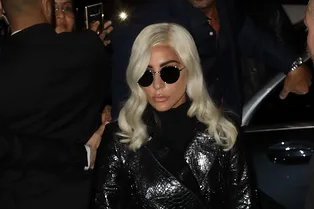 Леди Гага, Вирджил Абло и Алекса Чанг на шоу Celine