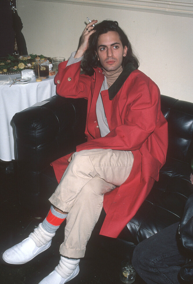 На вечеринке в честь премьеры фильма «Плакса» в клубе M.K., Нью-Йорк, апрель 1990