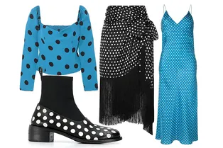 В этом сезоне без вещей в горошек не обойтись: 25 самых модных приобретений