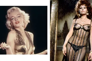 Софи Лорен, Мэрилин Монро и другие легендарные красавицы в платьях без белья Софи Лорен, Мэрилин Монро и другие легендарные красавицы в платьях без белья