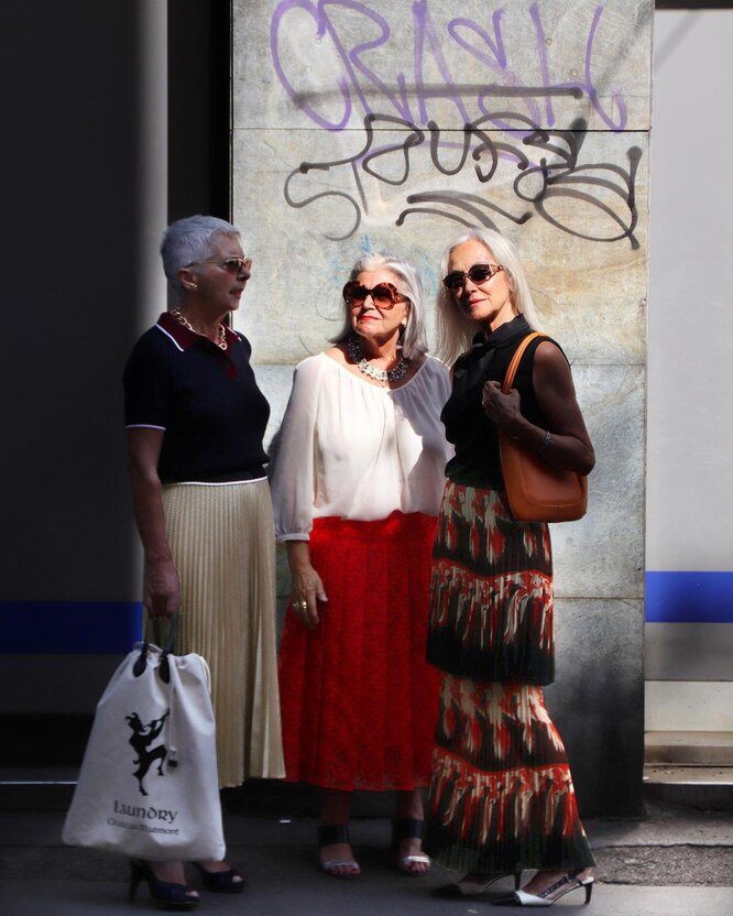 Пожилые итальянские модницы