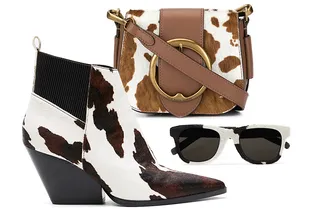 5 аксессуаров с «коровьим» принтом для отчаянных модниц