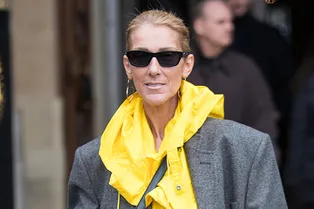 Тотал-лук Селин Дион от Maison Margiela выглядит еще эксцентричнее, чем все ее предыдущие образы