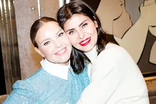 Надежда Оболенцева, Марина Жигалова и Ольга Панченко на коктейле Марины Костиной