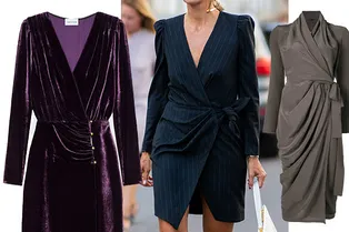 Зимняя версия: 10 платьев с запахом, в которых мы будем ходить в ближайшие три месяца