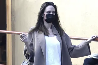 Пижама Dior с тапочками и классическое пальто — посмотрите, в чем Анджелина Джоли ходит за кофе