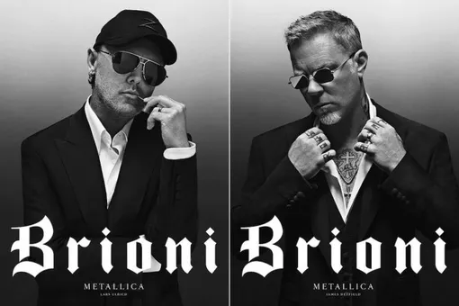 Полный состав Metallica в рекламной кампании Brioni