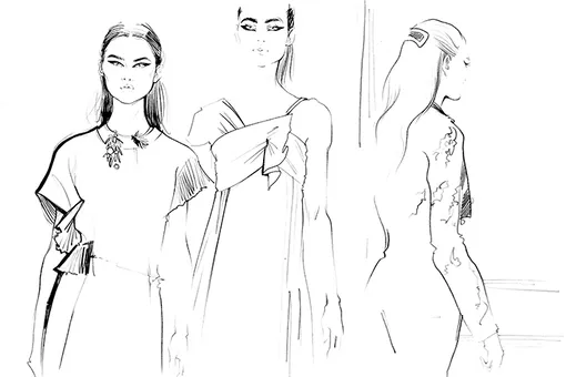 Коллекция Dior Couture глазами fashion-иллюстратора
