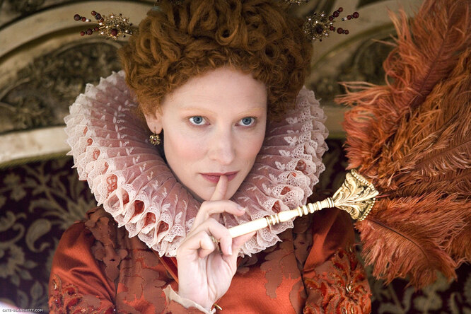 Кейт Бланшетт в роли королевы Елизаветы I в фильме «Золотой век», 2007
