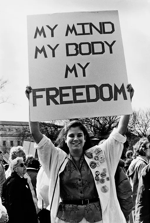Демонстрация движения National March For Women's, Вашингтон, 1986 год