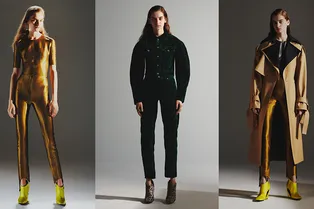 Силуэт «песочные часы»: платья-футляры, жакеты и пальто в лукбуке Mugler