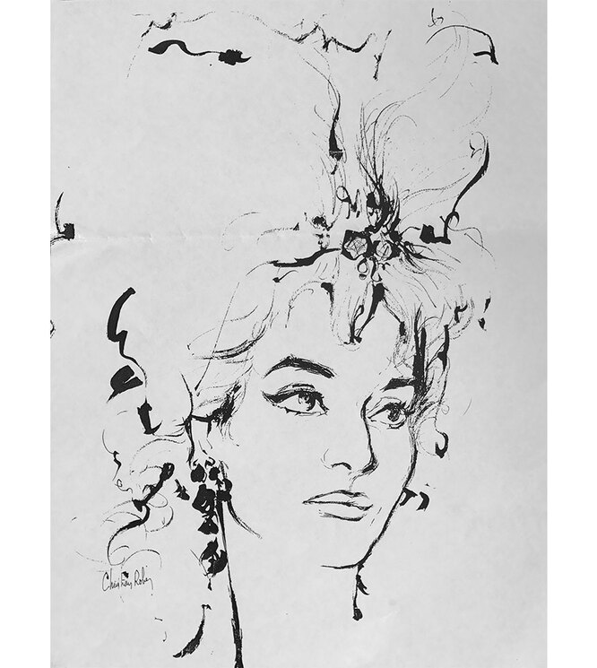 ПОРТРЕТ МАРИИ КАЛЛАС, КРИСТИАН РОБЬЕ, 1965 ПОРТРЕТ МАРИИ КАЛЛАС, КРИСТИАН РОБЬЕ, 1965