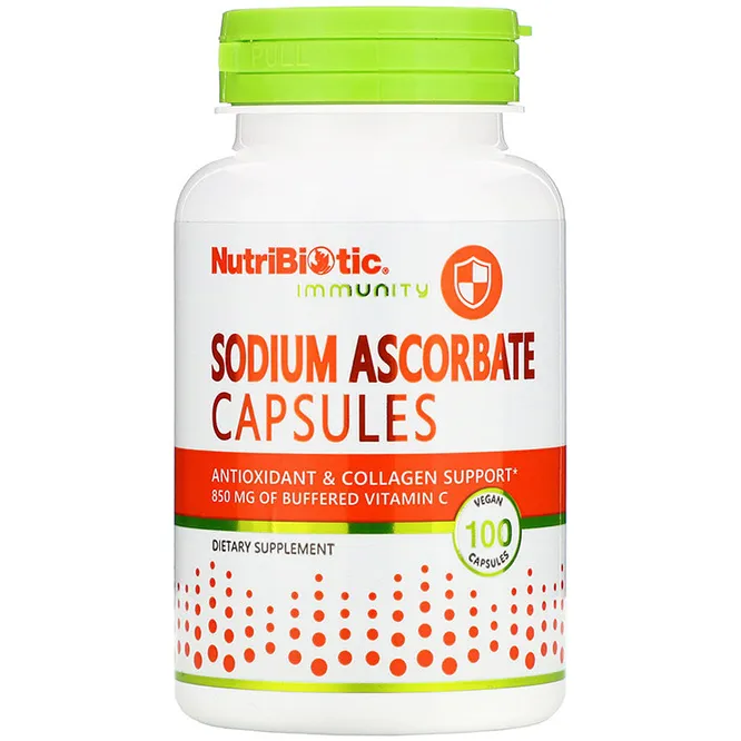Витамин С NutriBiotic Immunity Sodium Ascorbate