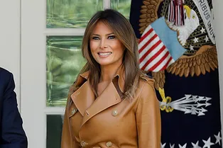 Мелания Трамп впервые появилась на публике после операции