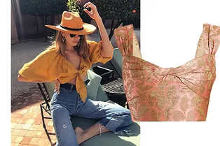 10 коротких топов, чтобы носить их с брюками и юбками с высокой талией