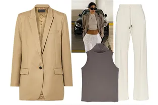 Носим треники со строгими жакетами