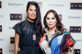 Гога Ашкенази, Алла Вербер, Алеся Кафельникова на открытии pop-up-корнера Vionnet