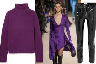 С чем сочетать один из самых сложных оттенков этой осени — сливовый