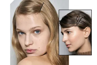 Вместо жемчужных заколок носим простые невидимки