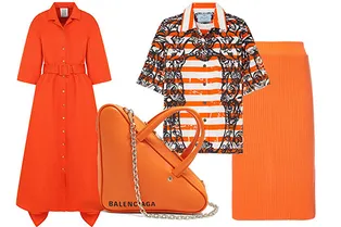Вещи цвета safety orange — того самого, который заменит наш любимый millennial pink