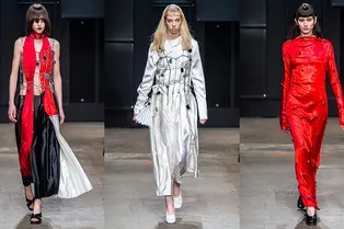 Красный шелк, черная кожа и чувственные удовольствия в коллекции Marni