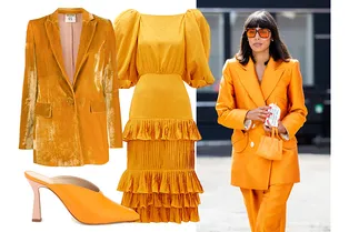 Носите вещи в оттенке шафрана и забудьте о зимней хандре