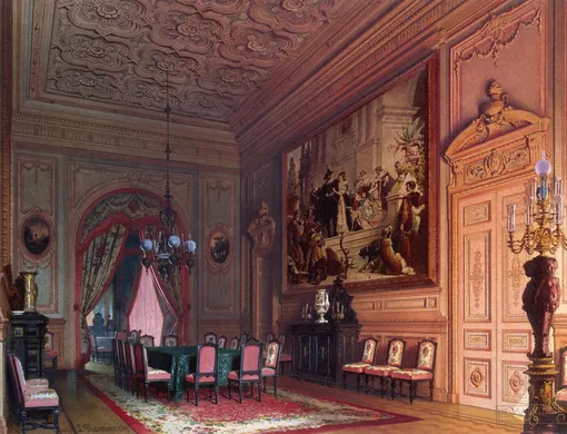 Особняк барона А.Л. Штиглица. Столовая для обедов Премацци, 1869 год Особняк барона А.Л. Штиглица. Столовая для обедов Премацци, 1869 год