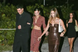 Что надеть на ужин с подругами: посмотрите на наряды Кендалл Дженнер, Беллы Хадид и Хейли Бибер в стиле глэм-сафари