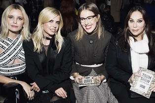 Даша Веледеева, Алла Вербер, Наталья Гольденберг и Ксения Собчак на ЦУМ Fashion Show