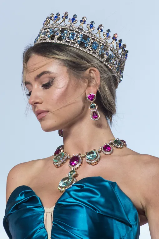 Лени Клум на показе Dolce & Gabbana Alta Moda Лени Клум на показе Dolce & Gabbana Alta Moda