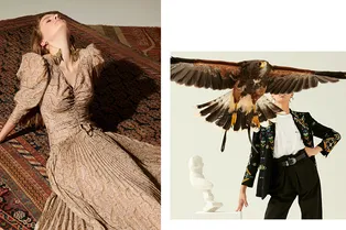 Шаровары с принтами, стеганые жакеты и брюки клеш для бесконечно длинных ног в коллекции Etro