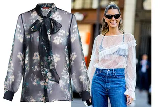 Не надо стесняться: 10 прозрачных блуз