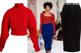 С чем носить трикотажные юбки-чулки: 5 универсальных примеров