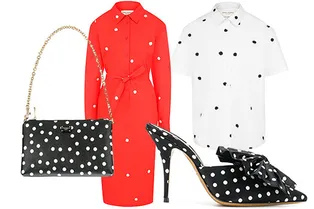 Как об стенку горох: полный гардероб из вещей с polka dots