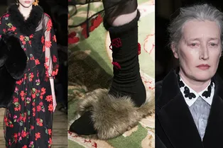 Simone Rocha: цветастый винтаж, меховые банты и седина Simone Rocha: цветастый винтаж, меховые банты и седина